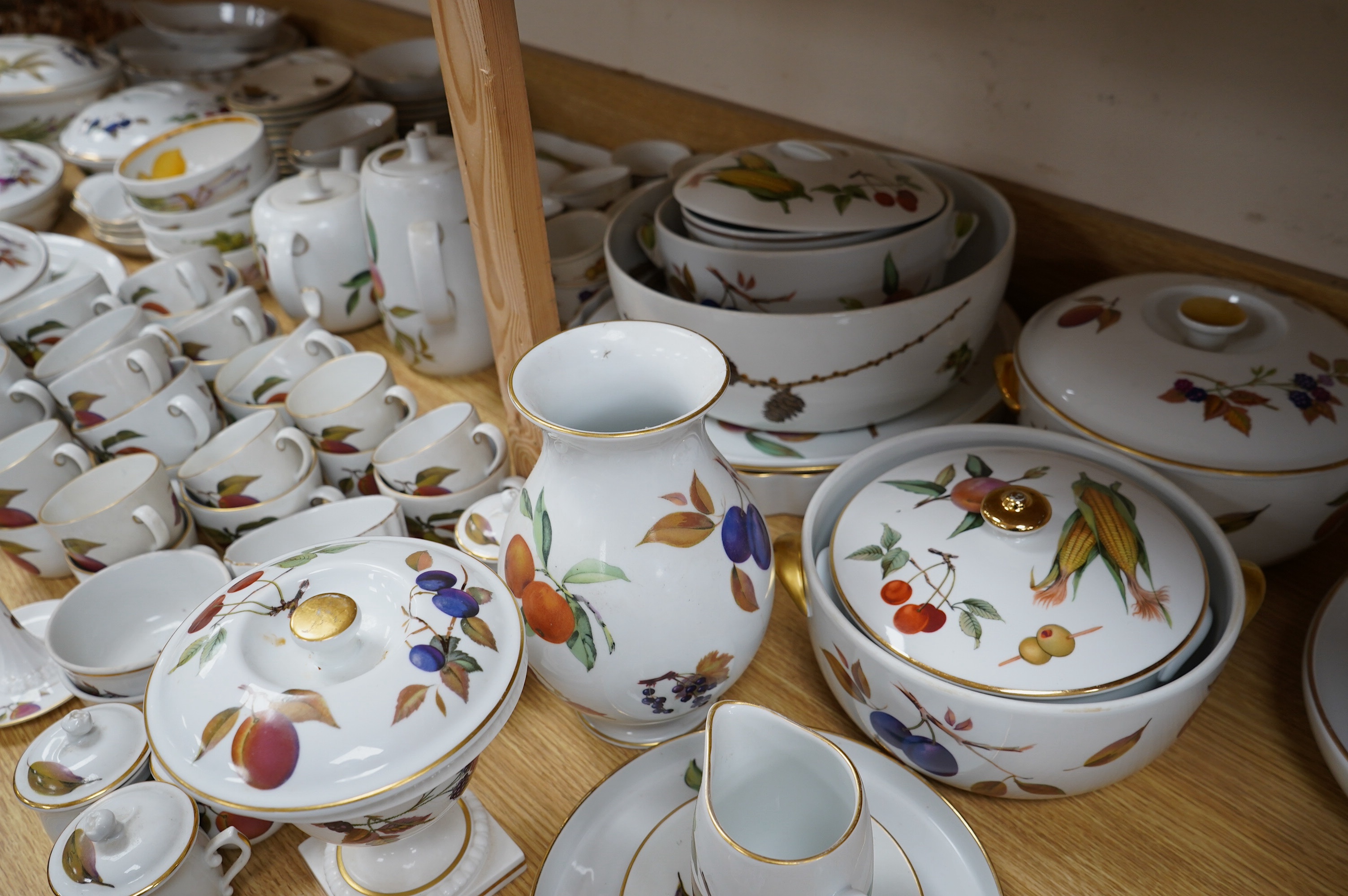 A Royal Worcester Evesham dinner service. Condition - varies